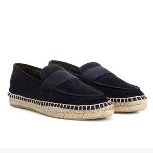 Vince Daria Black Suede Espadrille Loafer - NWOT